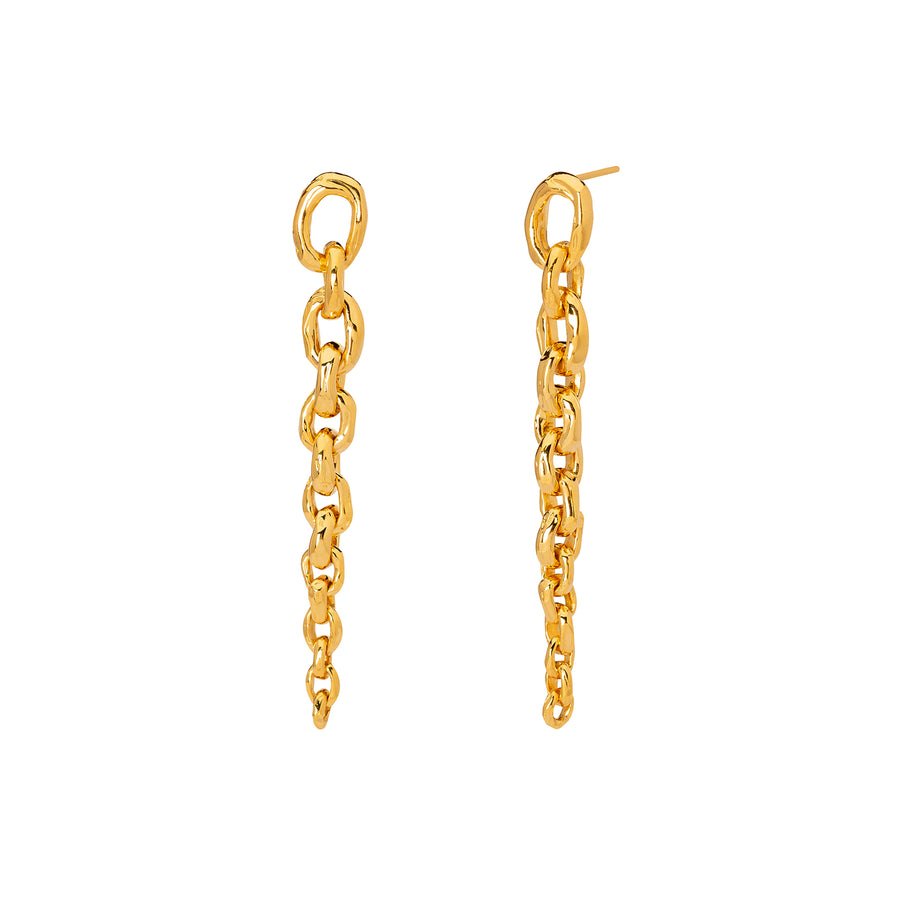 Patcharavipa Chain Edges Earrings - Broken English Jewelry