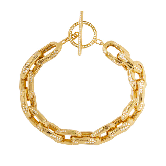 Patcharavipa Chain Row 10 Diamond Bracelet - Small - Broken English Jewelry