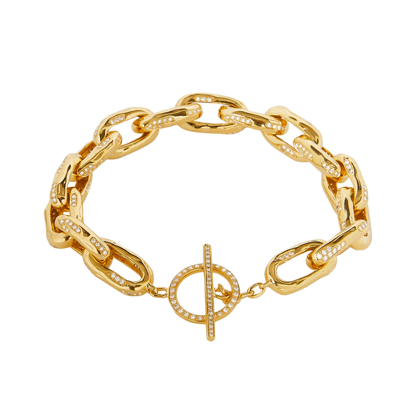 Patcharavipa Chain Row 10 Diamond Bracelet - Small - Broken English Jewelry