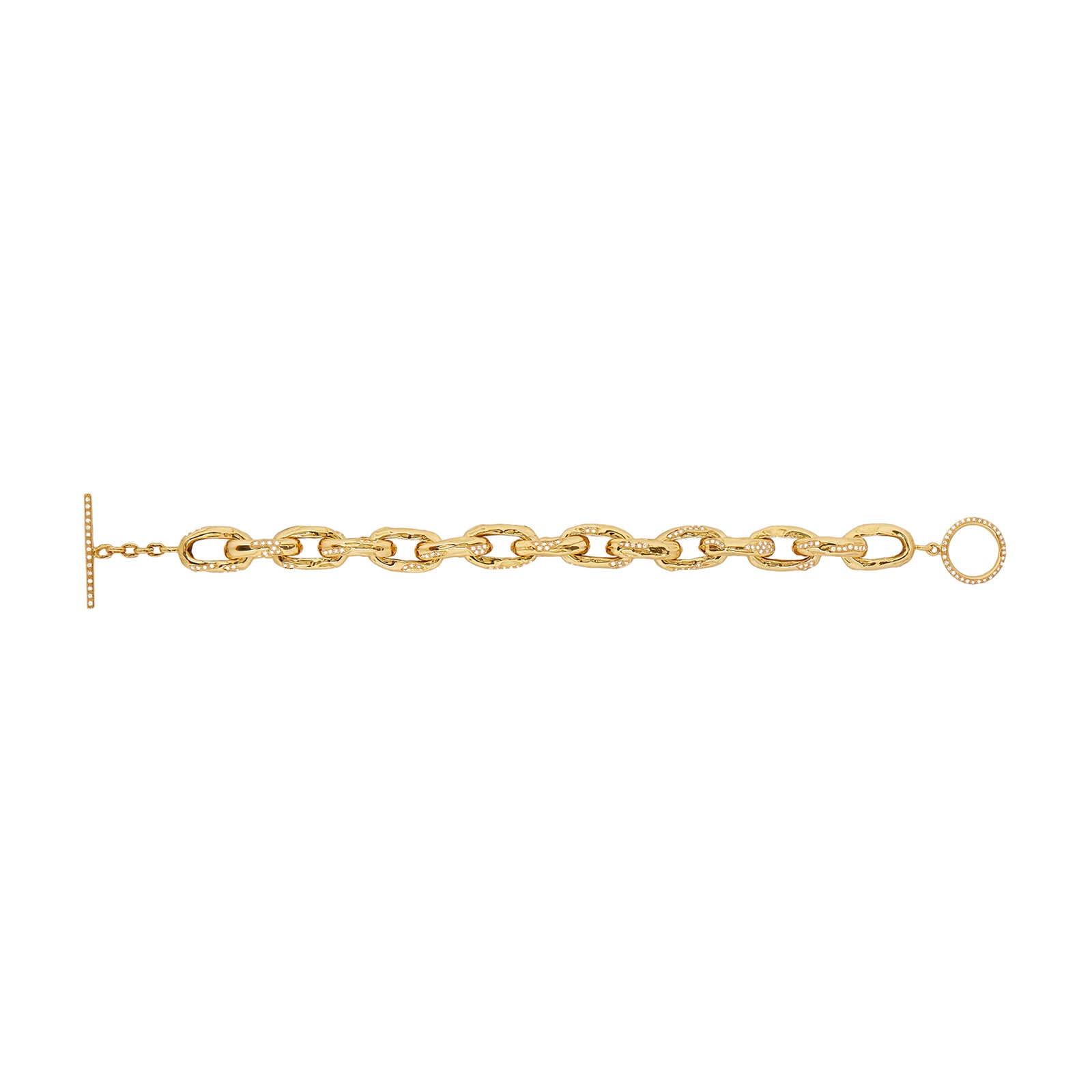 Patcharavipa Chain Row 10 Diamond Bracelet - Small - Broken English Jewelry