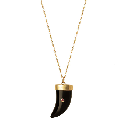 Tiger Claw Necklace - Black Onyx - Main Img