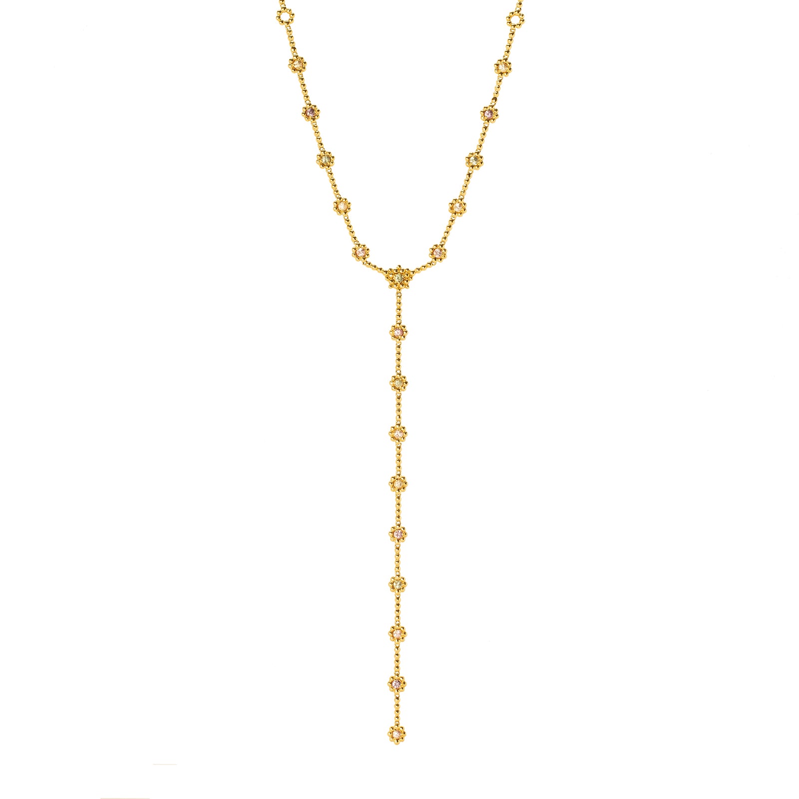 Carla Amorim Serenata Lariat Sapphire Necklace - Necklaces - Broken English Jewelry
