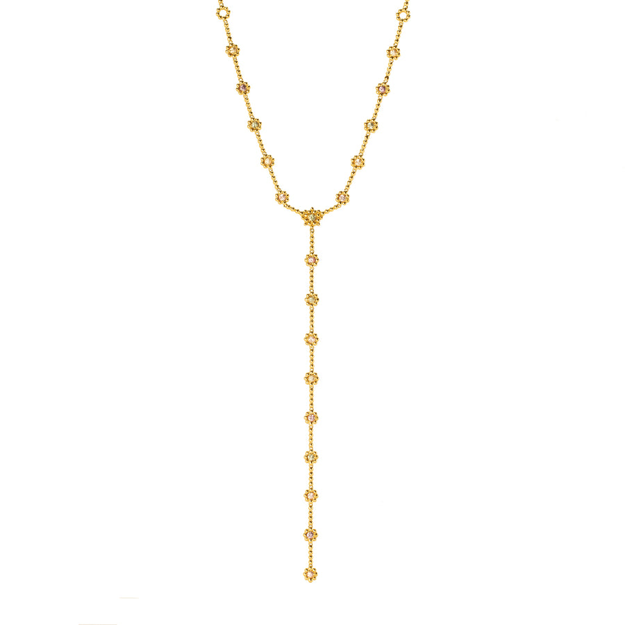 Carla Amorim Serenata Lariat Sapphire Necklace - Necklaces - Broken English Jewelry