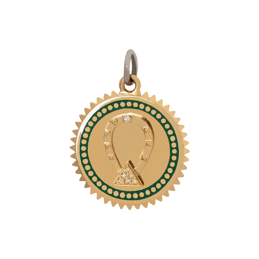Foundrae Medium Horseshoe Medallion - Broken English Jewelry