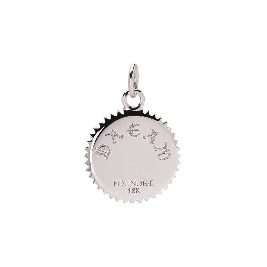 Foundrae Baby Dream Medallion - White Gold - Charms & Pendants - Broken English Jewelry