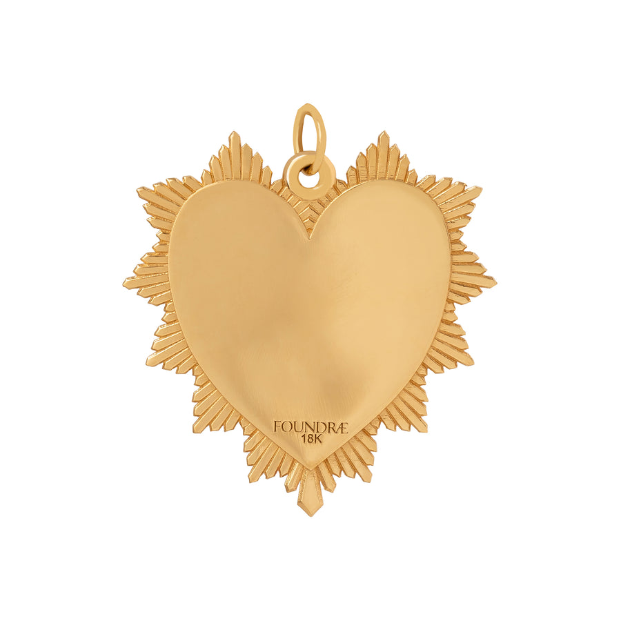 Foundrae Block Oversized Heart Love Token - Broken English Jewelry
