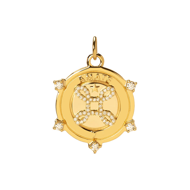 Foundrae Medium Amate Medallion - Charms & Pendants - Broken English Jewelry