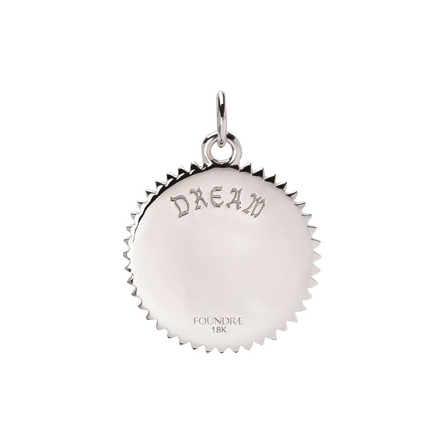 Foundrae Medium Dream Medallion - White Gold - Charms & Pendants - Broken English Jewelry