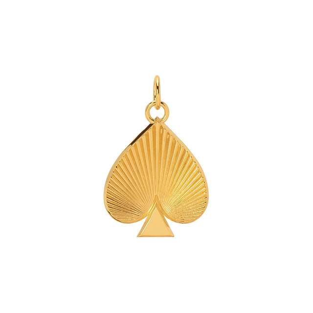 Foundrae Medium Spade Medallion - Charms & Pendants - Broken English Jewelry