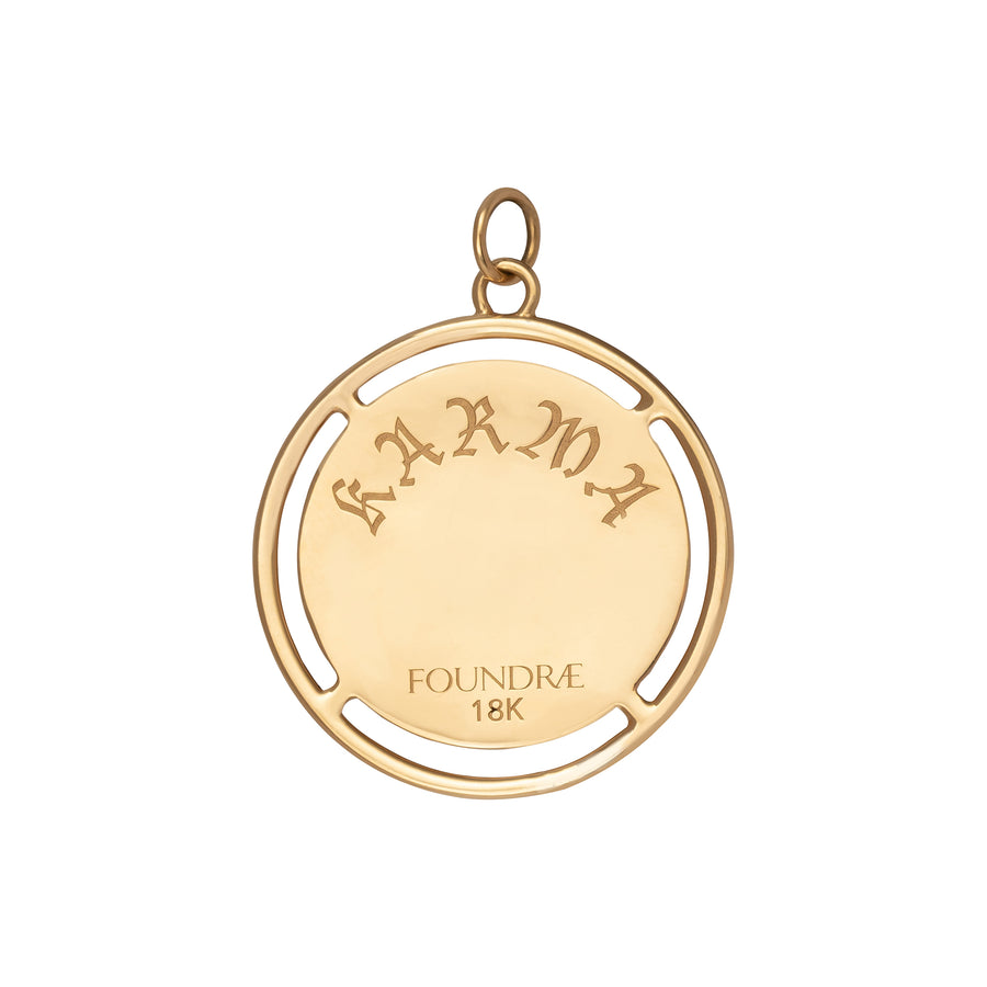 Foundrae Large Karma Medallion - Broken English Jewelry
