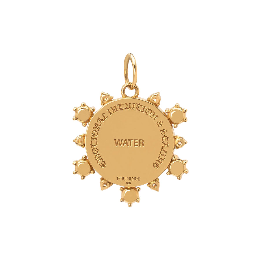 Foundrae Badge Medallion - Emotional Intuition & Healing Water - Broken English Jewelry