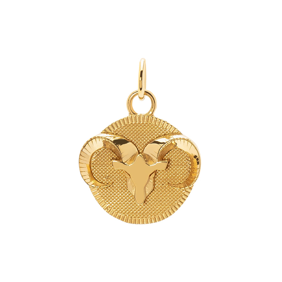 Foundrae Baby Zodiac Medallion - Aries - Broken English Jewelry