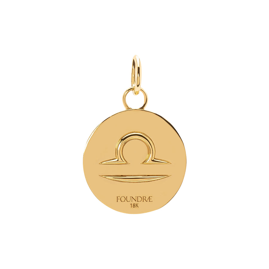 Foundrae Baby Zodiac Medallion - Libra - Broken English Jewelry