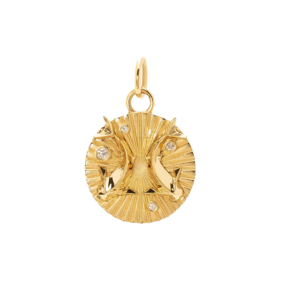 Foundrae Baby Zodiac Medallion - Pisces - Broken English Jewelry