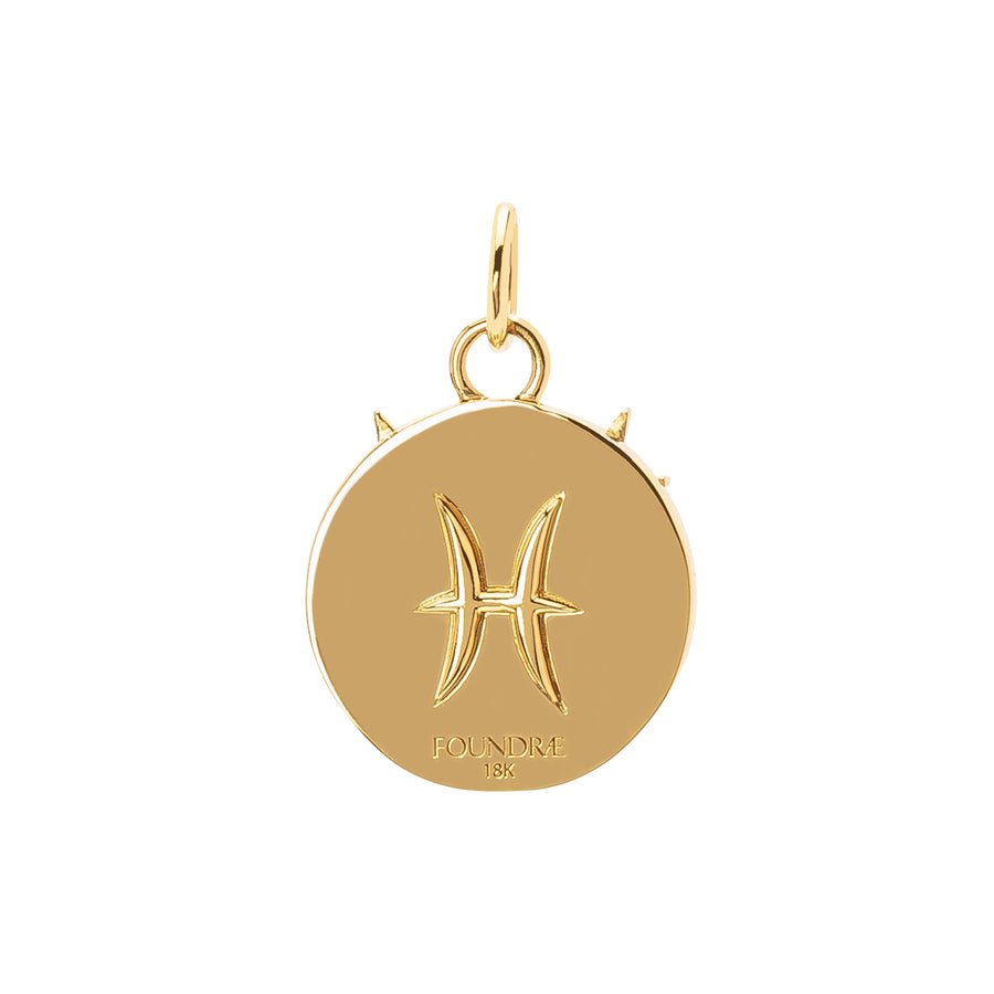 Foundrae Baby Zodiac Medallion - Pisces - Broken English Jewelry