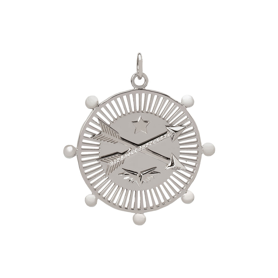 Foundrae Large Passion Medallion - White Gold - Broken English Jewelry