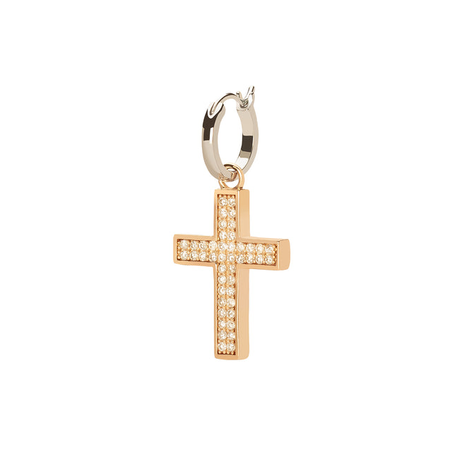 Prasi Corcovado Diamond Earclip - Rose & White Gold - Broken English Jewelry