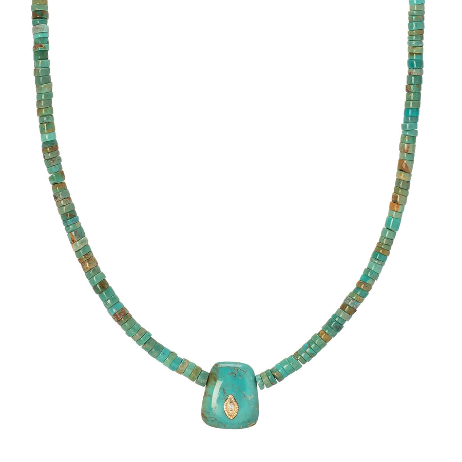 Pascale Monvoisin Taylor Nº2 Necklace - Turquoise - Necklaces - Broken English Jewelry