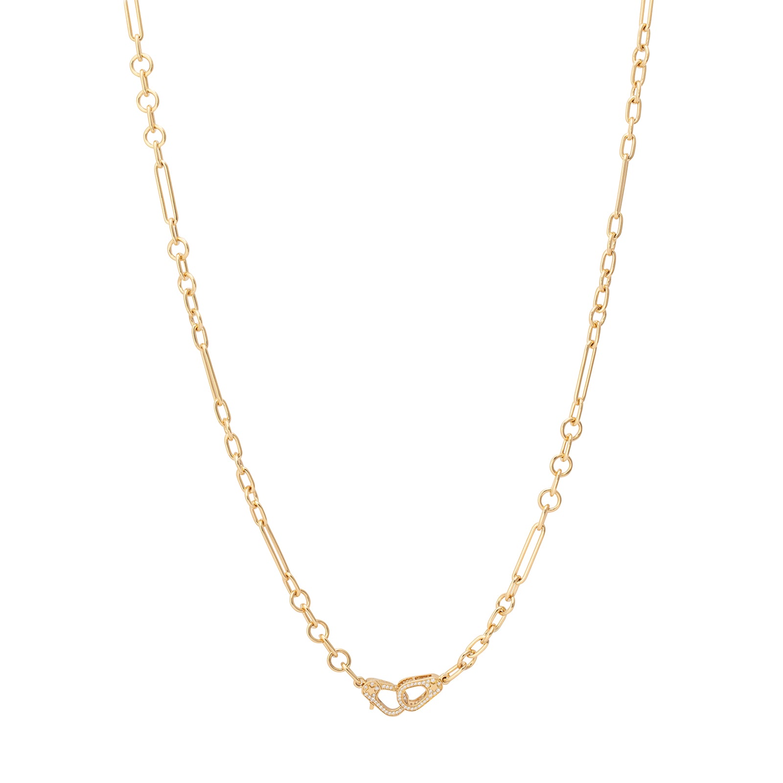 Foundrae Sister Hook Small Mixed Clip Chain  - Necklaces - Broken English Jewelry