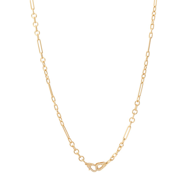 Foundrae Sister Hook Small Mixed Clip Chain  - Necklaces - Broken English Jewelry