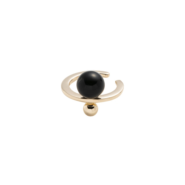 Hirotaka Bumble Bee Ear Cuff - Onyx - Broken English Jewelry