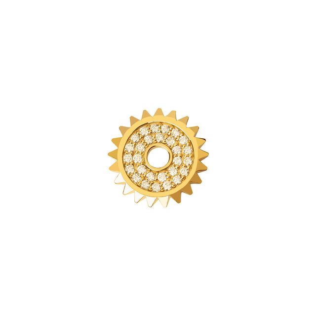 Foundrae Pave Diamond Disk - Charms & Pendants - Broken English Jewelry