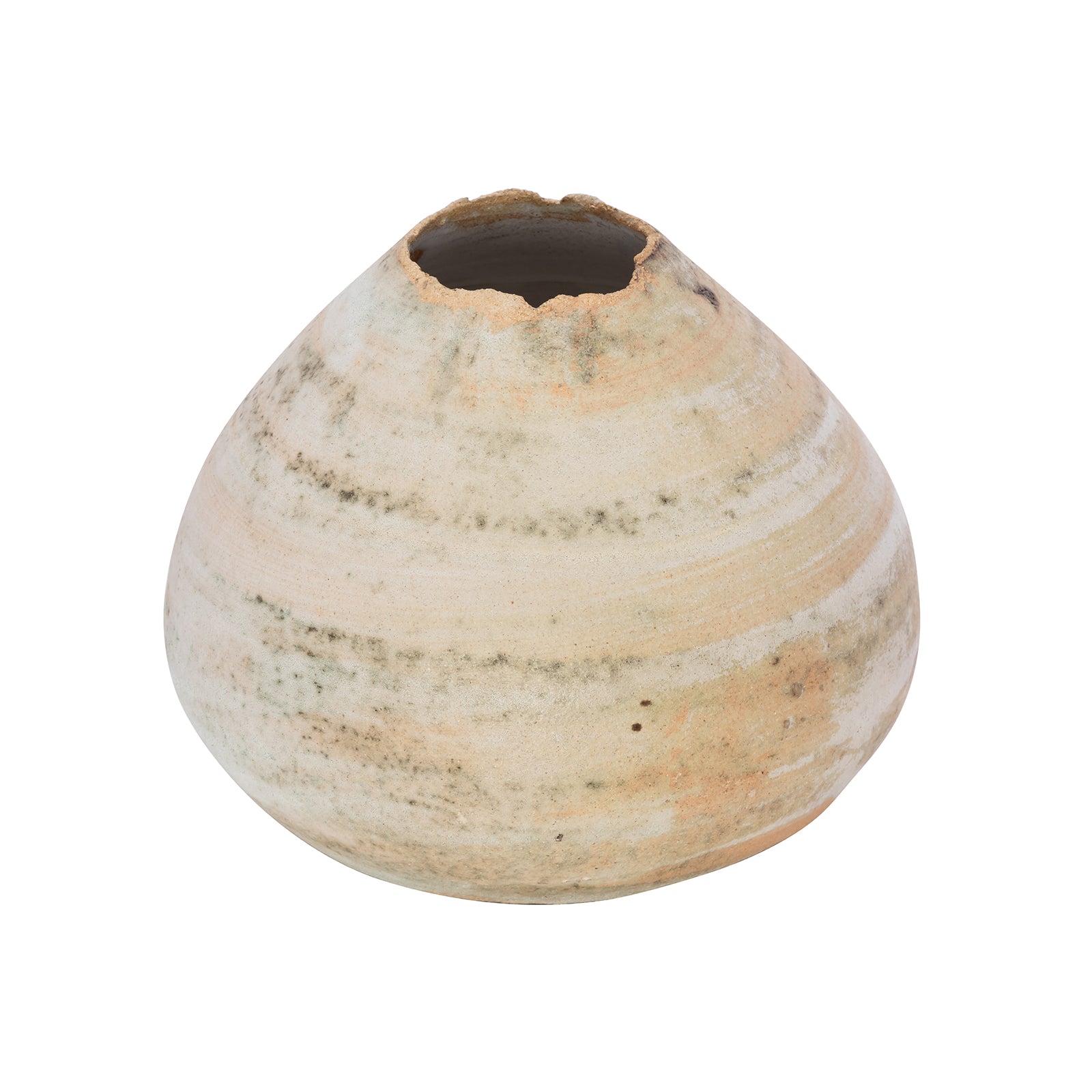 Alzamora Ceramics Small Beige Seedpod Vessel - Broken English Jewelry