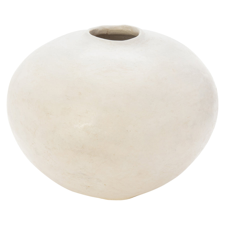 Alzamora Ceramics White Moon Vessel - Home & Decor - Broken English Jewelry