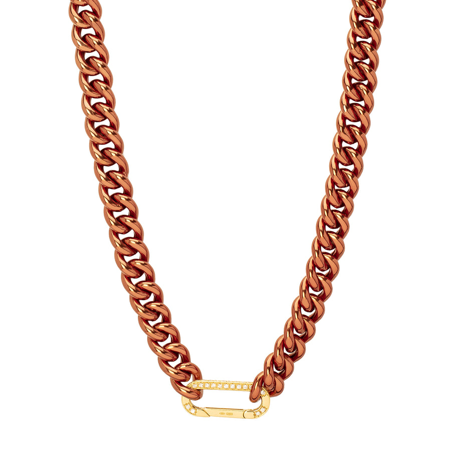 DARKAI Cuban Link Necklace - Caramel & Yellow Gold - Necklaces - Broken English Jewelry