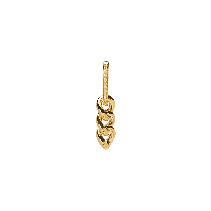DARKAI Cuban Link Earring - Yellow & Yellow Gold - Earrings - Broken English Jewelry