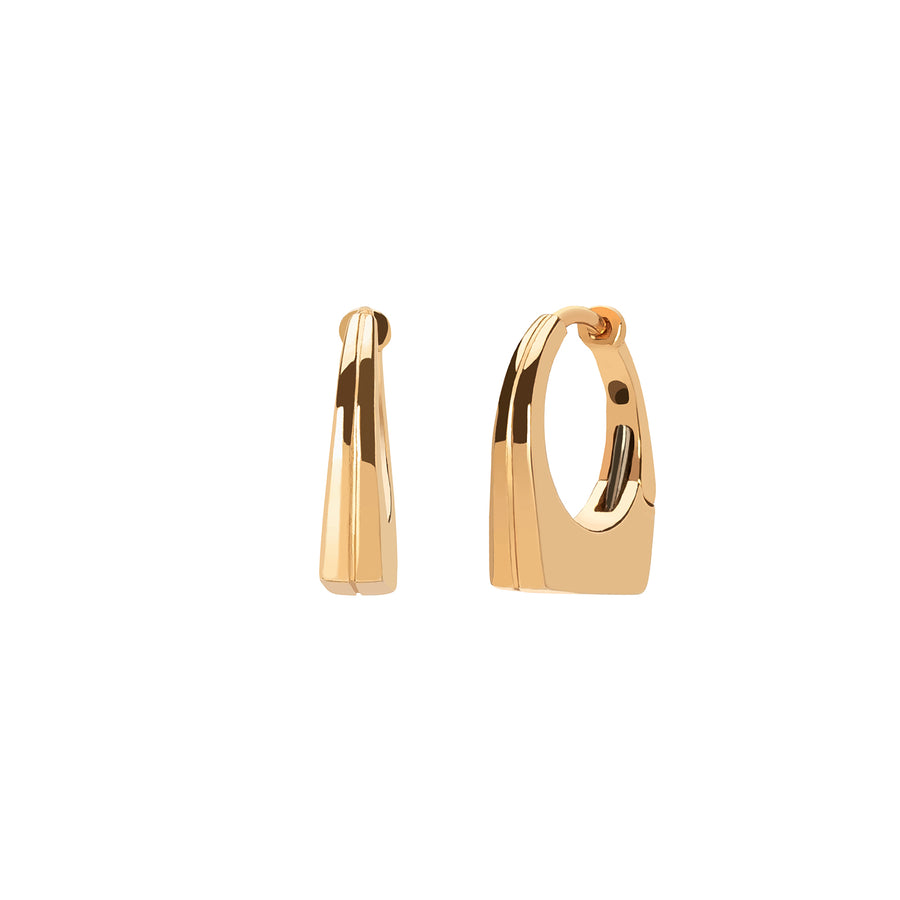 Prasi Dois Irmaos Mini Huggie - Rose Gold - Broken English Jewelry
