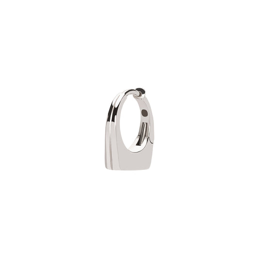 Dois Irmãos Mini Huggie - White Gold - Main Img