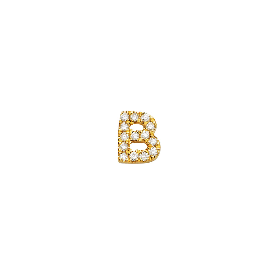 Loquet Diamond Letter B Charm - Charms & Pendants - Broken English Jewelry