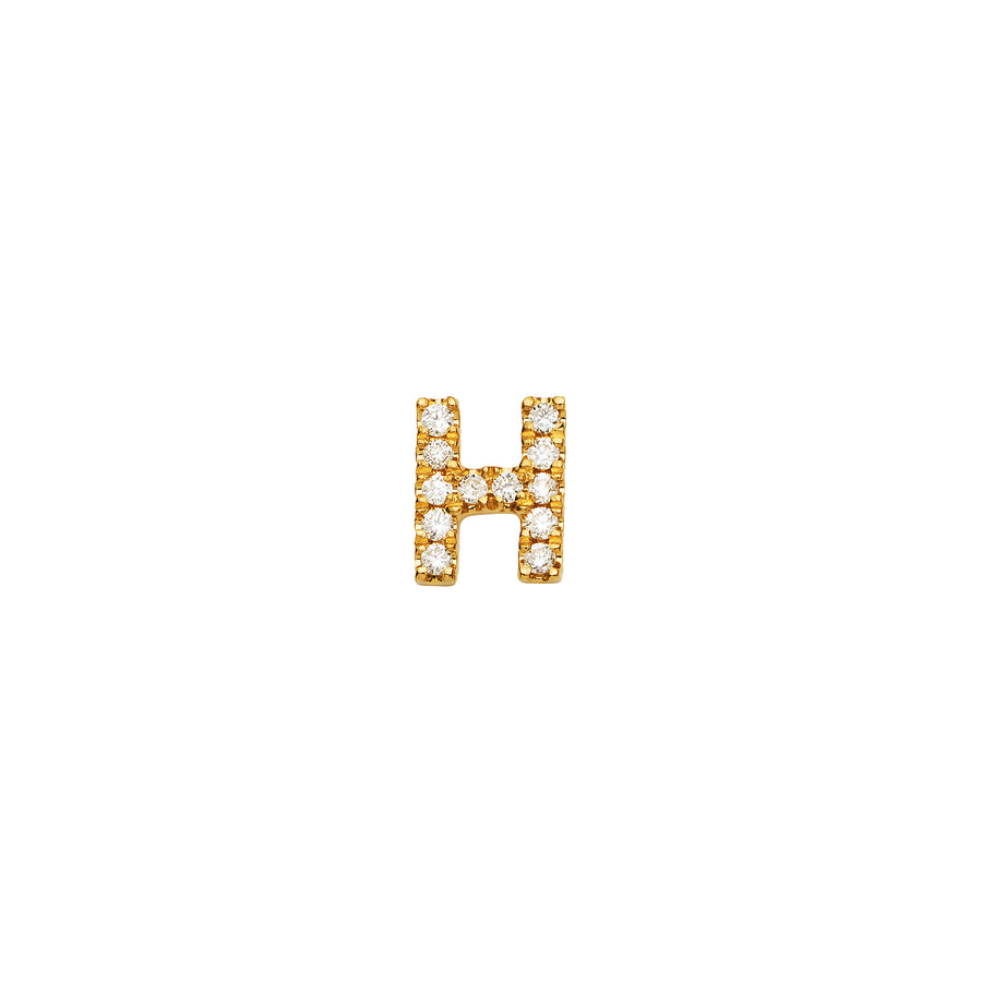 Loquet Diamond Letter H Charm - Charms & Pendants - Broken English Jewelry