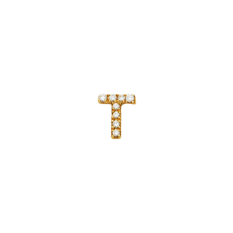 Loquet Diamond Letter T Charm - Charms & Pendants - Broken English Jewelry