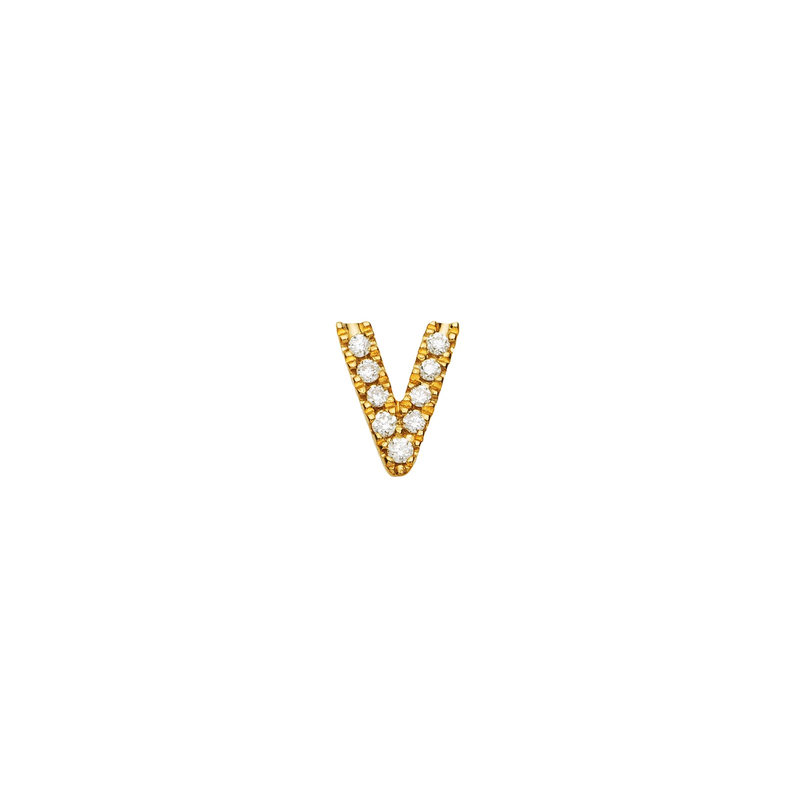 Letter V Charm