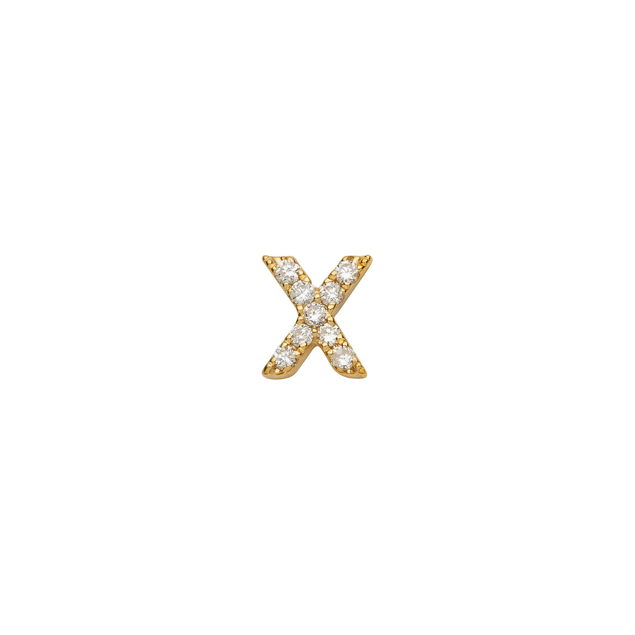 Loquet Diamond Letter X Charm - Charms & Pendants - Broken English Jewelry