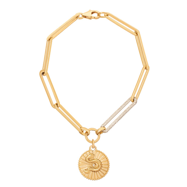 Foundrae Wholeness Diamond Link Bracelet - Broken English Jewelry
