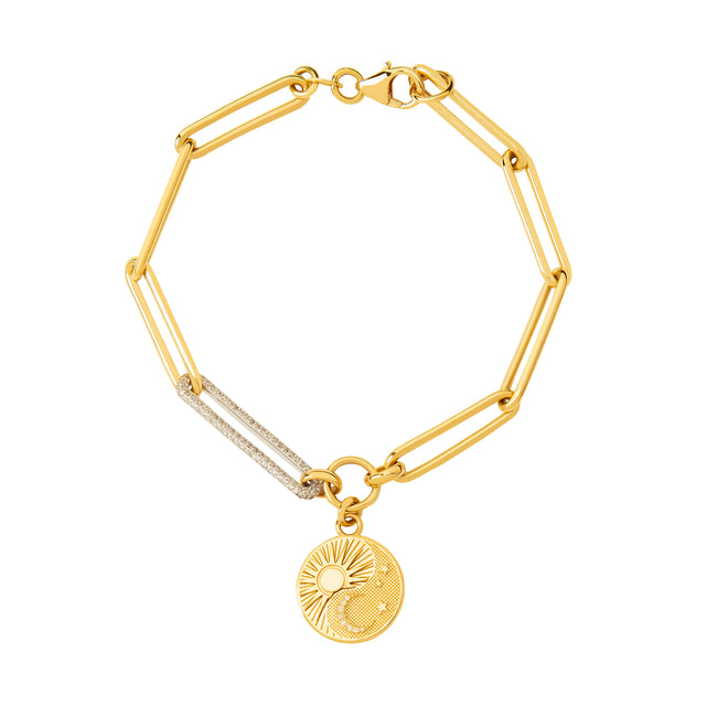 Foundrae Diamond Link Bracelet - Balance - Bracelets - Broken English Jewelry