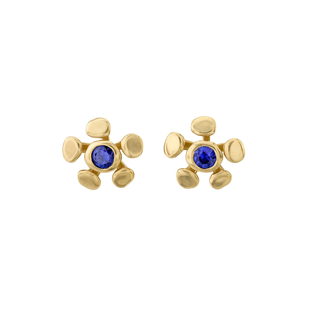 VRAM Chrona Studs - Sapphire - Broken English Jewelry