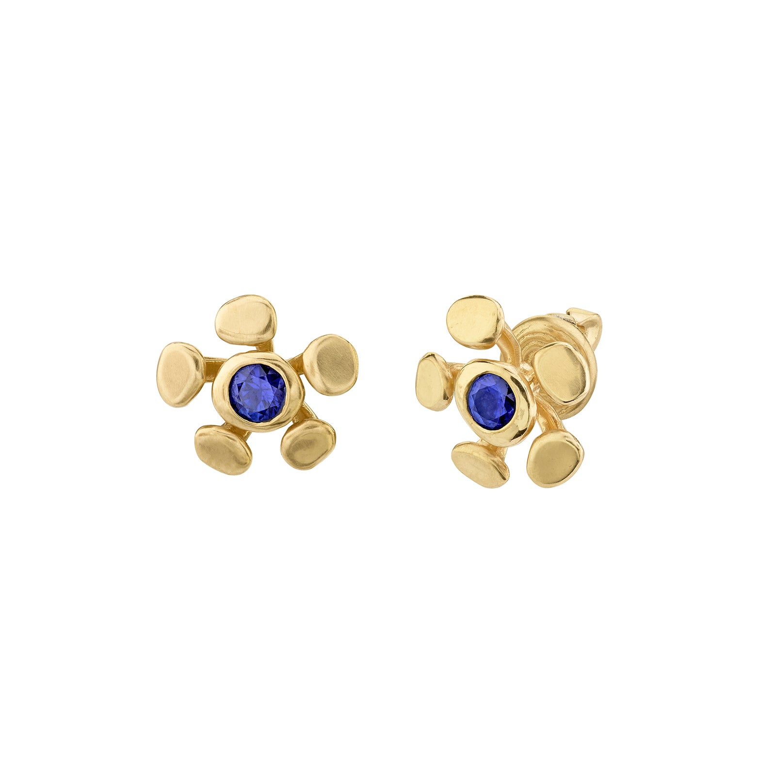 VRAM Chrona Studs - Sapphire - Broken English Jewelry