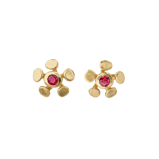 Chrona Studs - Ruby - Main Img