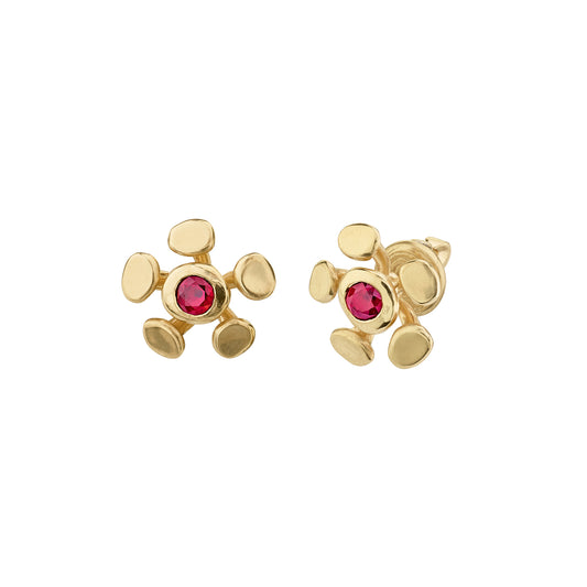 Chrona Studs - Ruby