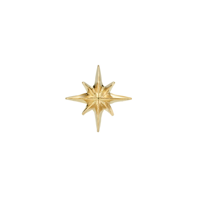 Lizzie Mandler Starburst Stud - Yellow Gold - Broken English Jewelry
