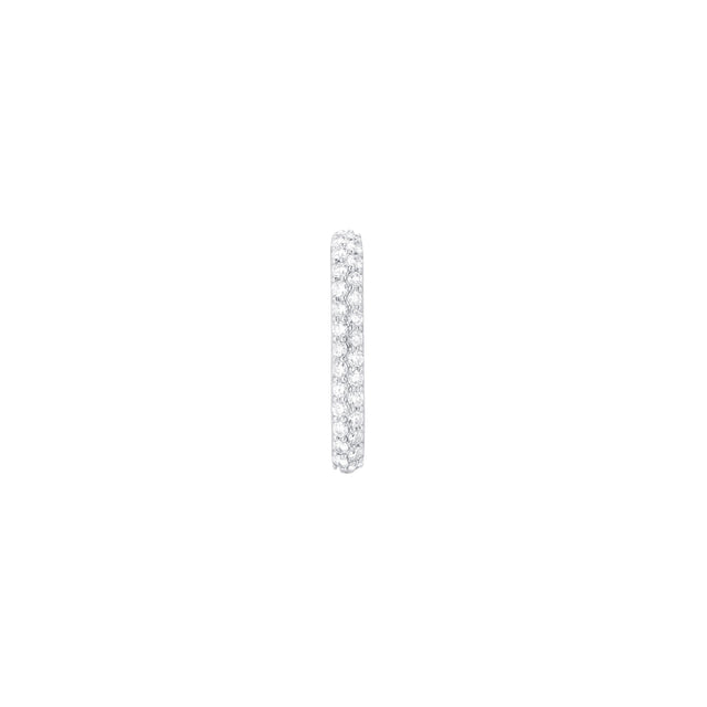 Carbon & Hyde Mega Huggie - White Gold - Earrings - Broken English Jewelry