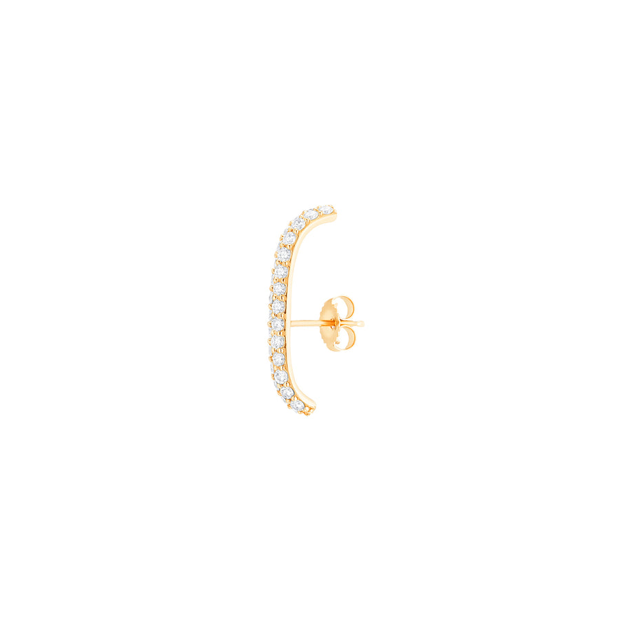 Carbon & Hyde Mega Huggie - Yellow Gold - Earrings - Broken English Jewelry
