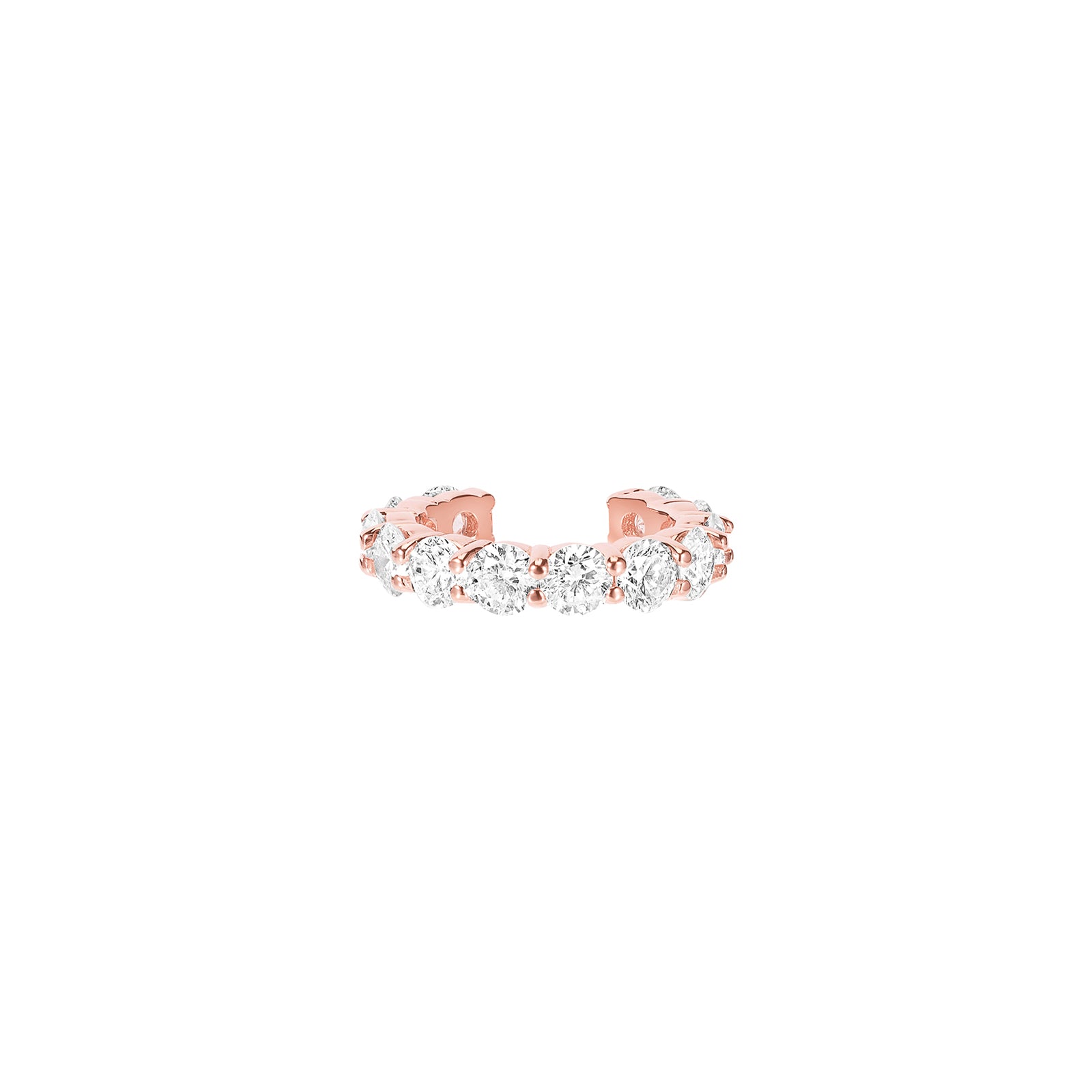 Carbon & Hyde Sparkler Diamond Earcuff - Rose Gold - Broken English Jewelry
