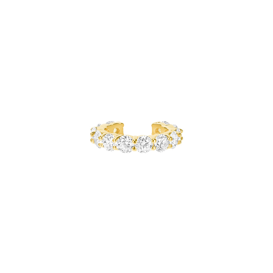 Carbon & Hyde Sparkler Diamond Earcuff - Yellow Gold - Broken English Jewelry