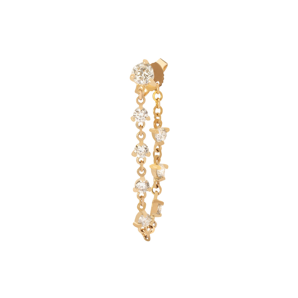 Carbon Hyde Sparkler Ear Chain Gold Earrings Broken English Jewelry Broken English Jewelry