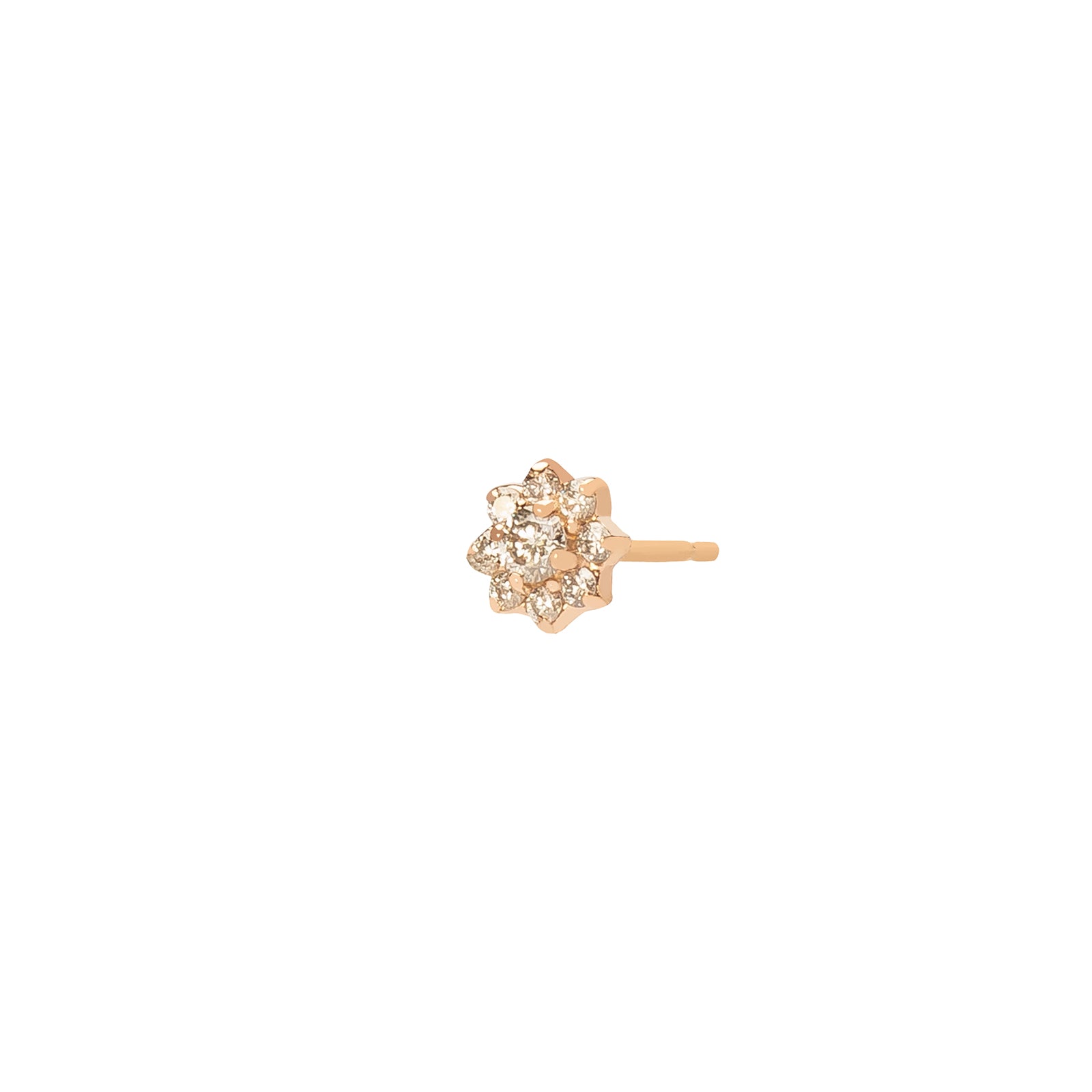 Carbon & Hyde Flower Stud - Rose Gold - Broken English Jewelry